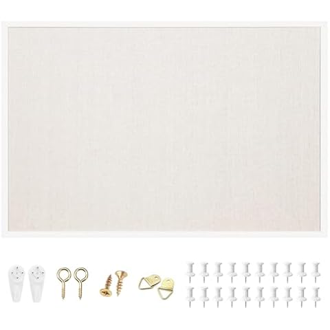 OWLKELA 24'' x 36'' Linen Bulletin Board Cover