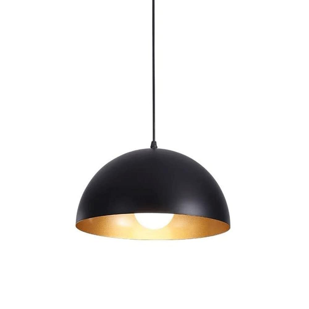Lámpara de techo E27 moderna en hierro negro para iluminación interior 7