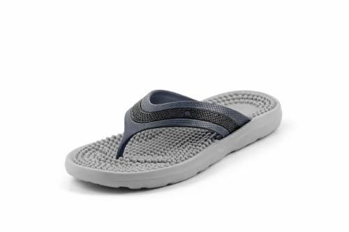 Image of Bata Men's Massaging Flip Flops, Grey