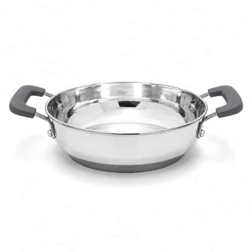 Image of Vinod Tivoli Stainless Steel Kadai with Glass Lid 26 cm - 3.6 litres