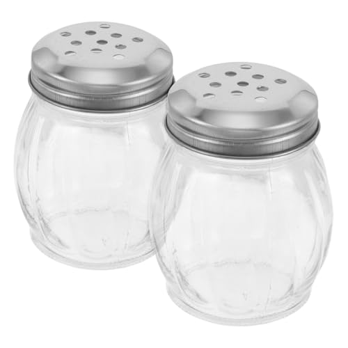LIGIGWASH 2 Piezas Castor Contenedor De Almacenamiento De Condimentos Botella De Condimento Para Acampar Pimentero De Condimentos Almacenamiento De Botellas De Condimento Transparent Vidrio