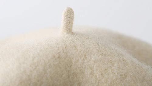 Awaytr Children Wool French Beret Girl's Artist Hat Black #TOP6