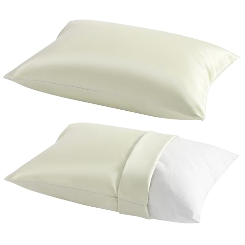 Image of NTBAY Toddler Pillows with Pillowcases Set, 4 Piece 13 x 18, Ivory