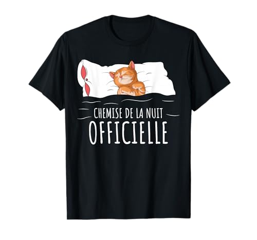 Chat Chemise De La Nuit Officielle Pyjama T-Shirt