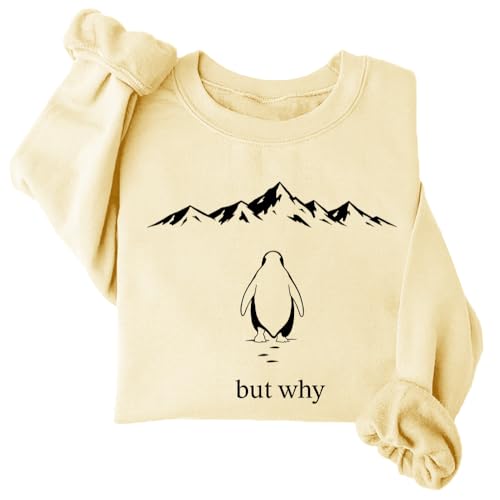 NACJOM But Why Sweatshirt, Penguin But Why Mountain Hoodie