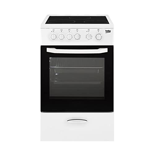 Cocina libre Beko CSS 48100 GW – vitrocerámica 3 fuegos – horno de 46 litros