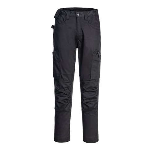 Pantalon de travail WX2 flexible et robuste en coton recyclé noir PORTWEST 4XL