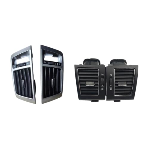 Grille de climatisation voiture pour Land Cruiser 200 LC200 2008-2015 aérateurs noirs et argent 4PCS