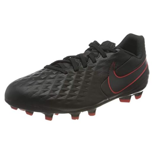 Nike Kids Jr Legend 8 Academy Soccer (Toddler/Little Kid/Big Kid) Black/Dark Smoke Grey/Chile Red 6 Big Kid M