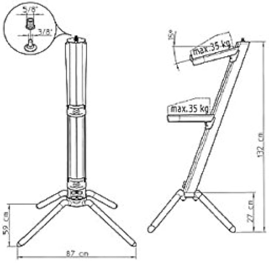 Amazon.co.jp: 【国内正規品】 K&M キーボードスタンド 2段 Amazon.co.jp: 【国内正規品】 K&M キーボードスタンド 2段