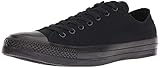Suela de goma Converse Zapatillas unisex clásicas Chuck Taylor All Star Low Top, marrón (Negro (black Monochrome)), 45 EU
