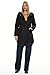 Orolay Women's Thicken Fleece Lined Parka Winter Coat Hooded Jacket with Pockets Pirate Black L