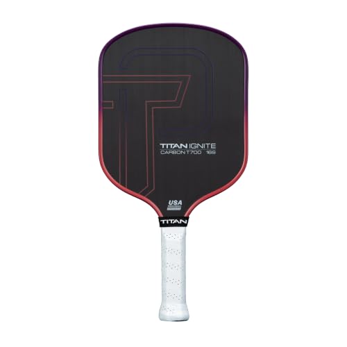 Titan Ignite Pickleball Paddle, 16mm, Wide Body, Raw Carbon Fiber, Dawn