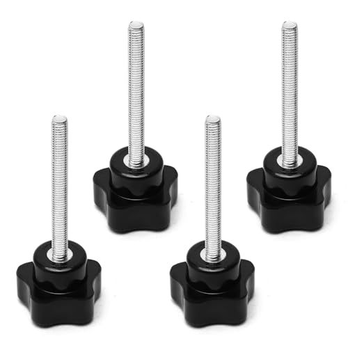 Othmro M6×60mm Male Thread Clamping Knobs Grip, 4pcs Thumb Screws Star Head Handle Knobs Tightening Screw Bakelite Knob - Image 4