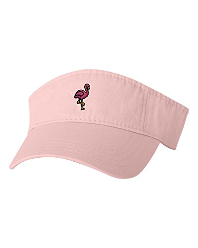 Adjustable Pink Adult Flamingo Embroidered Visor Dad Hat