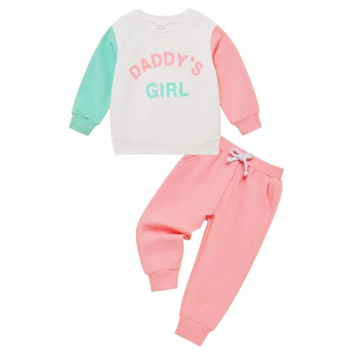 Image of URMAGIC Toddler Baby Girl Clothes Fall Outfits Long Sleeve Sweatshirt Tops Pants Set for Girls 6 9 12 18 24 Months 2T 3T 4T