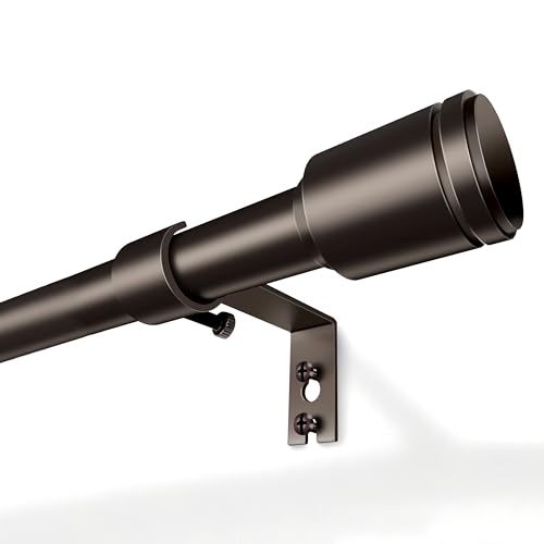 Bronze Curtain Rods 30-90" Adjustable with Brackets