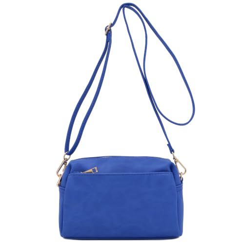 Image of FashionPuzzle Triple Zip Small Crossbody Bag