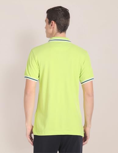 Image of U.S. Polo ASSN. Solid Slim Fit Polo T Shirts for Men - 100% Cotton, Half Sleeves Mens Tshirt