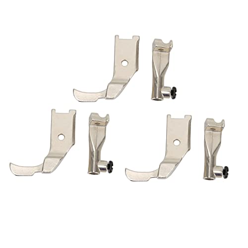 3 sets de prensatelas para máquina de coser de acero miniatura 6