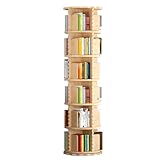 Diseño giratorio: el resistente tocadiscos de bola de acero en la base de la estantería permite una rotación flexible, por lo que es fácil acceder a tus libros favoritos. Esta innovadora estantería ofrece estilo y funcionalidad, asegurando que tus materiales de lectura estén siempre al alcance. Perfecto para cualquier decoración del hogar, mejora la organización mientras añade un toque moderno a tu espacio.