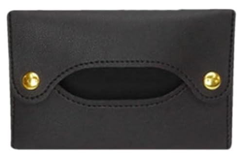 Pocket Tissue Holder - Tissue Holder | Travel Pouch for Tissue | Pocket Paper Towel | Tissue Bag Holder | Paper Towel Pu Leather Case | Paper Box Bag | Tissue Storage Bag (Black)