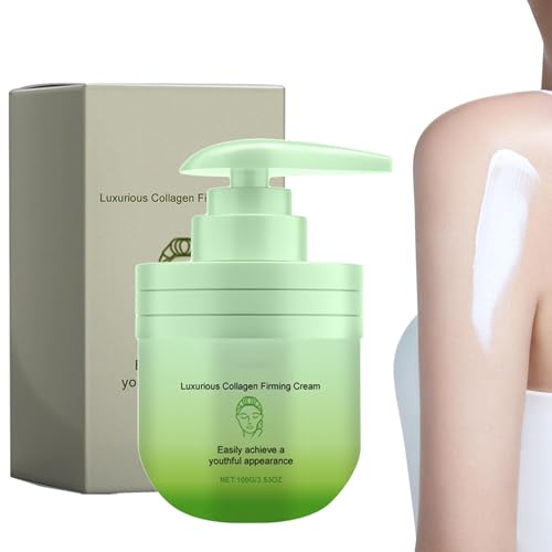 Luxurious col-lagen Crema Reafirmante, 100g Luxurious Colágeno Crema, Reafirmante Iluminadora Hidratante Loción Corporal Hidratante Para Mujeres