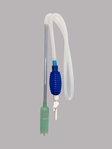 Aquarium Fish Tank Siphon and Gravel Cleaner - with Flow Control Valve - A Hand Siphon Pump to Drain and Replace Your Water in Minutes!