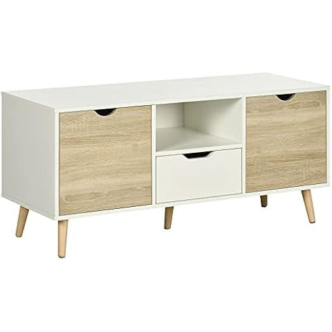 Mueble de TV HOMCOM con Cajón y 2 Puertas Cover