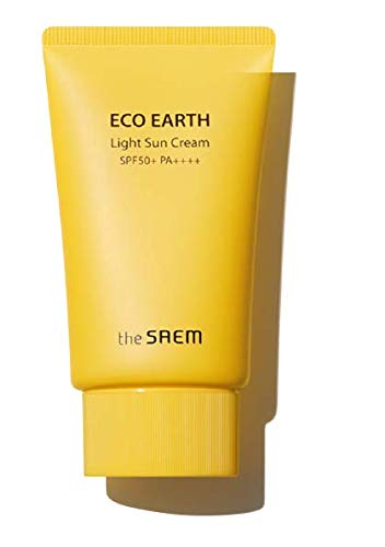[2017 New] the SAEM Eco Earth Power Light Sun Cream (SPF50+ PA+++) 50g^UZ GR A[X p[ Cg T N[ (SPF50+ PA+++) 50g [sAi]