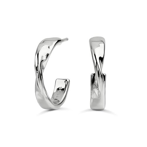 Créoles Radley effet marteau en argent pour illuminer vos tenues de bureau