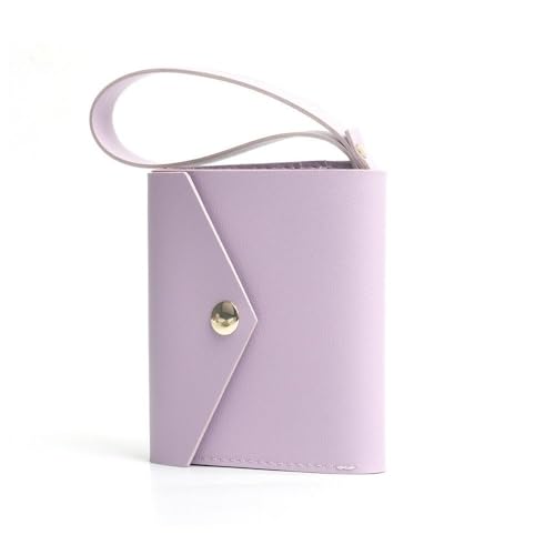 PU Purse 3-inch Photo Storage Case Game Card Women Credit Bank Card Holder Purple