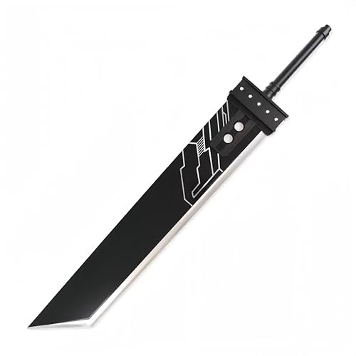 Sword Valley Buster Sword Cloud Strife Steel Knife Steel Broadsword - Fantasy-Style Decorative Greatsword - 142cm/55.91 Cosplay Prop Anime Sword (Collectors Edition All-Metal Construction)