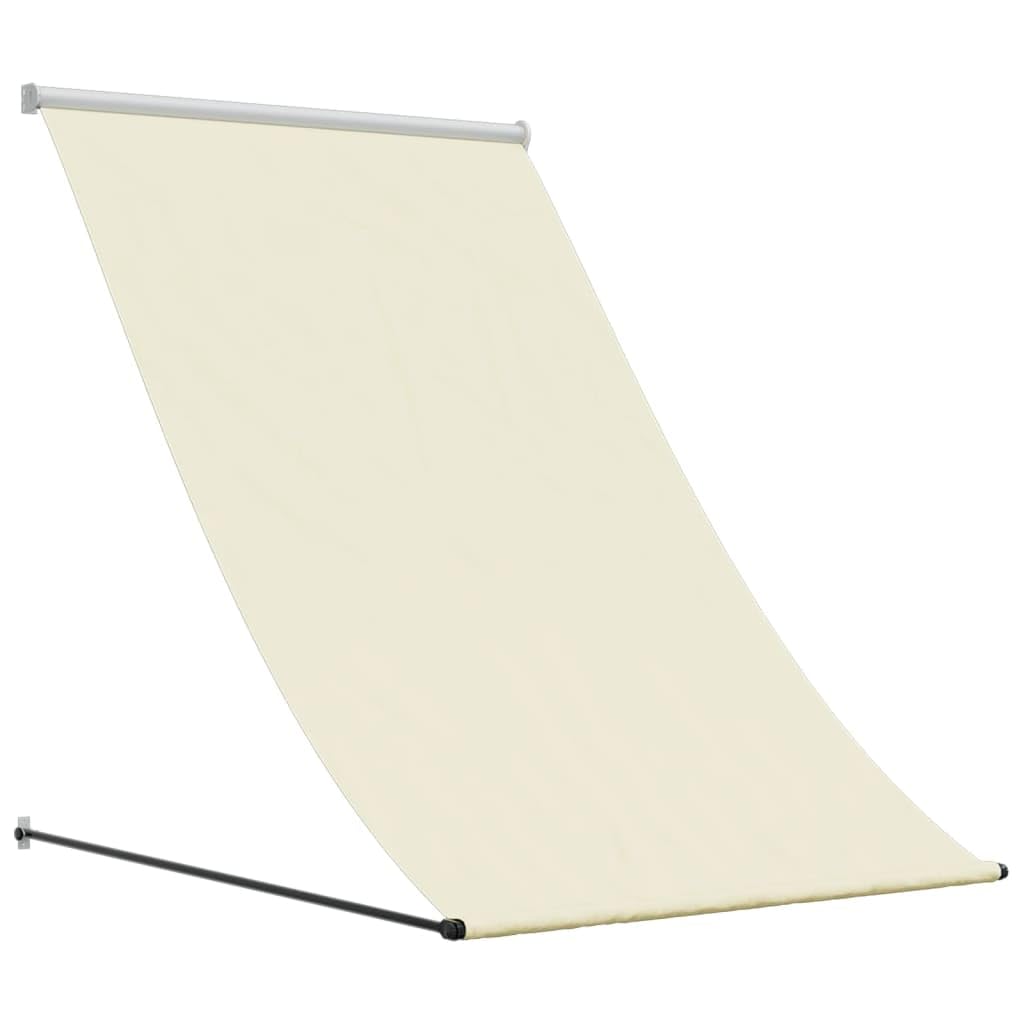 vidaXL Toldo retráctil de Tela y Acero Crema 150x150 cm, toldo de Patio, toldo de Ventana, toldo de balcón, toldo retráctil, toldo de Patio retráctil