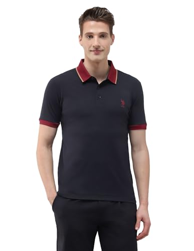 Image of U.s.Polo Association Men's Solid Slim fit Polo Shirt