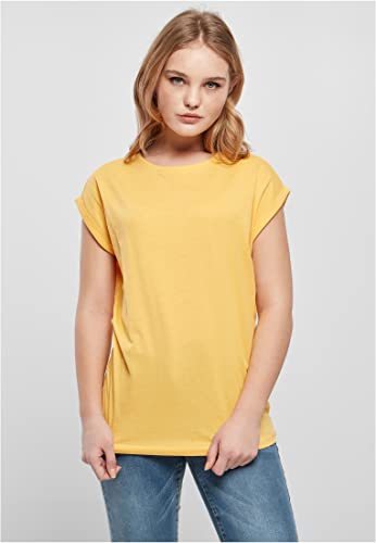 Urban Classics Té de tirantes extendidos para mujer, Camiseta Mujer, Amarillo (Yellow), L