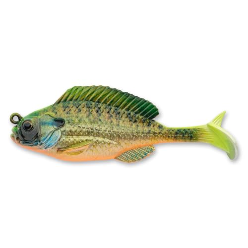Savage Gear Structure Gill Fishing Bait, 3/8 oz, Chartreuse Gill, Realistic Contours, Colors and Movement, Durable Construction, Weedless Design, Photoprint Finish
