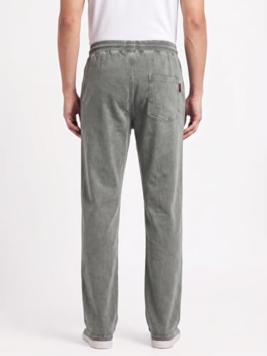 Image of Men's RFD Wash Finished Cotton Track Pants| Lightweight, Breathable & Highly Stretchable Fabric| Denim Look| Perfect for Office, Party, Holiday & Travel (RSM-01 /25)