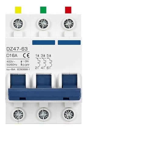 Disjoncteur CA DZ47 20A 400V bipolaire pour tableau électrique industriel et moteurs