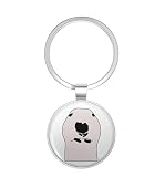 1080 Graphics walter 0 the bull terrier Stainless Steel Keychain with Ring