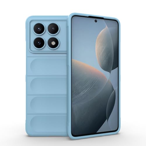 WOKEZ Telefonfodral för Xiaomi Poco X6 Pro - Ljusblå TPU Skydd