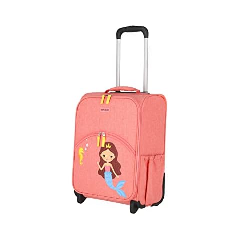travelite Kinderkoffer mit 2 Rollen für Mini-Weltentdecker, Kindertrolley aus Kindergepäck Serie Youngster: Handgepäckgröße, 44cm, 1,9kg, Polyester, Meerjungfrau Cover
