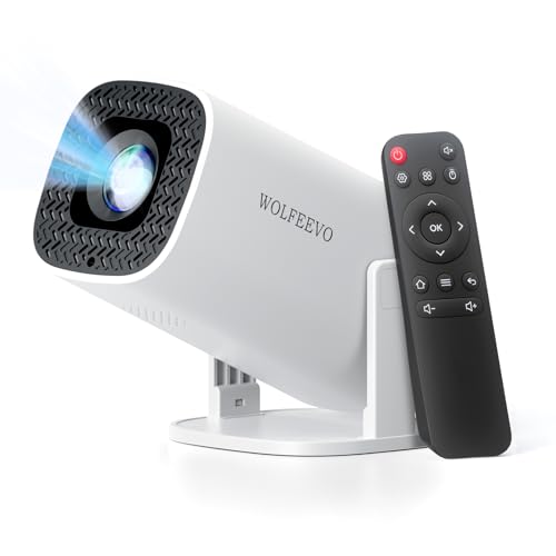 Mini Projector with WiFi 6 and Bluetooth 5.0, Portable Projector