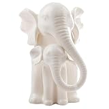 Figurines en porcelaine – elles peuvent être placées de manière stable sur un bureau, que ce soit à la maison, bureau ou ; statues de figurines d'éléphants