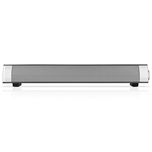 Bingxue Sound Bar,Bluetooth Soundbar TV Speakers-10W Wired and Wireless Connection,Built-in Mic,TF Card/AUX/BT Input