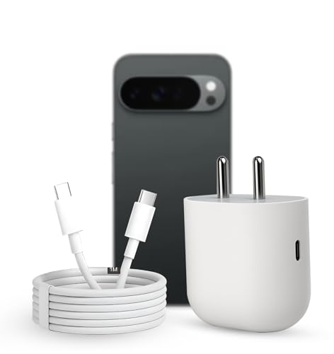 Original Google 45W Type C Fast Charger Adapter | Compatible with Google Pixel 10/10 Pro/9 Pro XL/9 Pro Fold/9 Pro/9/9a/8 Pro, Laptop, Tablet,...