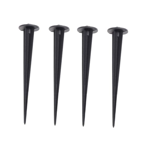 FONDOTIN 4 Piezas Estacas de Suelo para Lámparas de Césped Tornillos Accesorios de Aluminio Fundido para Luces de Paisaje Jardines Terrazas y Exteriores