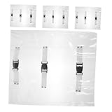 Cabilock 4 Stück Stuhlfußabdeckungen Transparent Rutschfeste Waschbare Schutzkappen für Stuhlbeine Stabile Langlebige Polster Passend für Zahnarztstuhl und Esszimmerstühle Praktischer