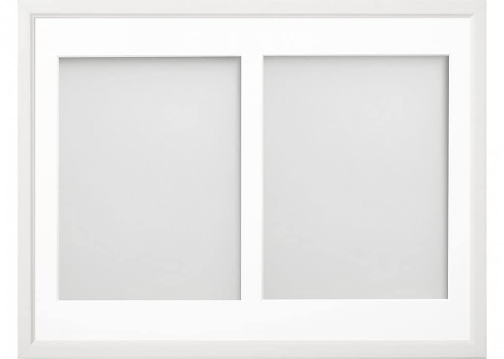 Frame Company Drayton Multi Aperture Photo Frame, White, 16x12 for 9x7 inch (x2)