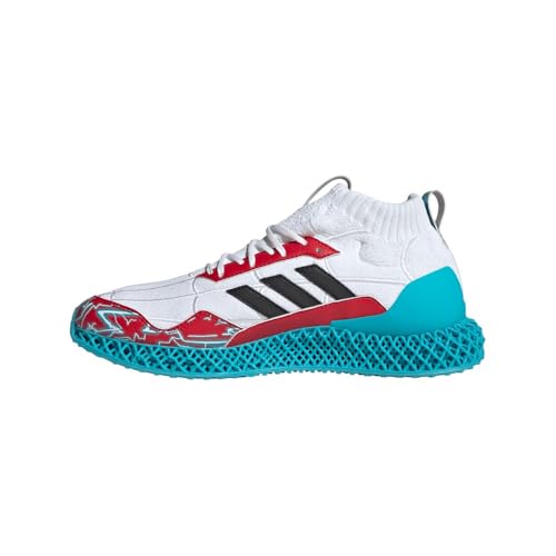 adidas Mens Ultra 4D Mid Evolved Lace Up Sneakers Shoes Casual - White - Size 7.5 M3